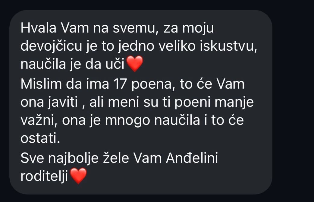Utisak o pripremi za malu maturu 12
