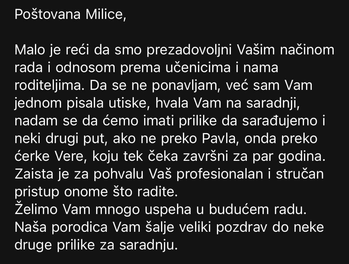 Utisak o pripremi za malu maturu 3