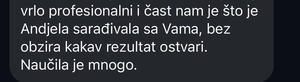 Utisak o pripremi za malu maturu 9
